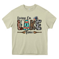 Mossy living on lake time Heavy Core Tee - CowhideDigitalArt