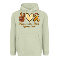 Matcha Peace love cure Appendix Cancer Heavyweight Hoodie - NancyCooperArtShop