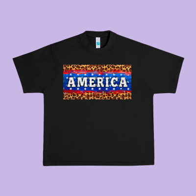 America License Plate Urban Heavy Tee Designed By Hra Design Shop