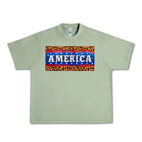 Oil Green america license plate Urban Heavy Tee - HRA Design Shop