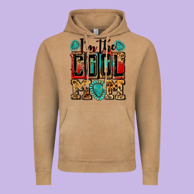 I'm The Cool Mom Vintage Hoodie Designed By Zillion Design Studio