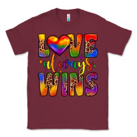 Burgundy love always wins Classic Tee - JahusDesignShop
