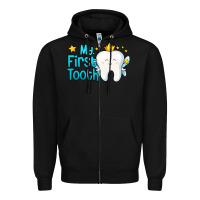 Black my first tooth tooth fairy Zipper Hoodie - Jasminsmagicworld