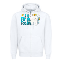 White my first tooth tooth fairy Zipper Hoodie - Jasminsmagicworld