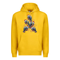 Lemon Christmas Tree With Manatee Premium Hoodie - LillyAllenDesigns