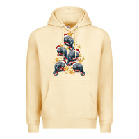 Pina Colada Christmas Tree With Manatee Premium Hoodie - LillyAllenDesigns