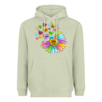 Matcha sunflower love hugs Heavyweight Hoodie - MaliasSmallBusiness