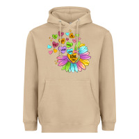 Mushroom sunflower love hugs Heavyweight Hoodie - MaliasSmallBusiness