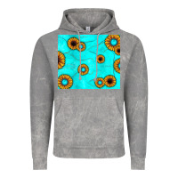 Cloud Rock turquoise gemstone sunflower Vintage Hoodie - JahusDesignShop