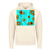 Vintage Artic turquoise gemstone sunflower Vintage Hoodie - JahusDesignShop