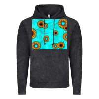 Vintage Black turquoise gemstone sunflower Vintage Hoodie - JahusDesignShop