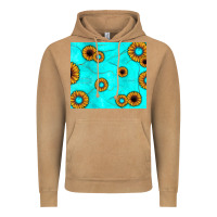 Vintage Camel turquoise gemstone sunflower Vintage Hoodie - JahusDesignShop