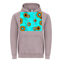 Vintage Zinc turquoise gemstone sunflower Vintage Hoodie - JahusDesignShop