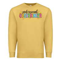 Antique Gold professional overthinker Premium Sweatshirt - MaliasSmallBusiness