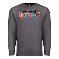 Charcoal Heather professional overthinker Premium Sweatshirt - MaliasSmallBusiness