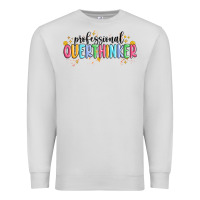 Dove Grey professional overthinker Premium Sweatshirt - MaliasSmallBusiness
