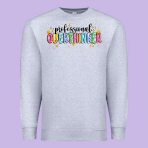 Professional Overthinker Premium Sweatshirt Designed By Maliassmallbusiness