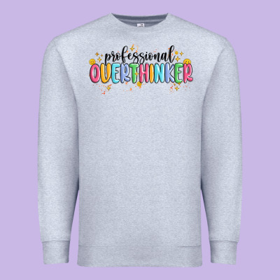 Professional Overthinker Premium Sweatshirt Designed By Maliassmallbusiness