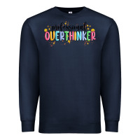 Navy professional overthinker Premium Sweatshirt - MaliasSmallBusiness