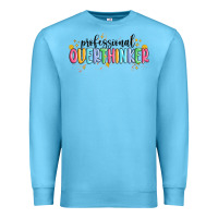 Ocean Blue professional overthinker Premium Sweatshirt - MaliasSmallBusiness