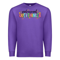 Purple professional overthinker Premium Sweatshirt - MaliasSmallBusiness