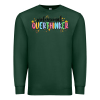 Sports Green professional overthinker Premium Sweatshirt - MaliasSmallBusiness