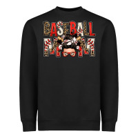 Black baseball mom messy bun Heavyweight Sweatshirt - Zillion Design Studio