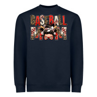 Navy baseball mom messy bun Heavyweight Sweatshirt - Zillion Design Studio