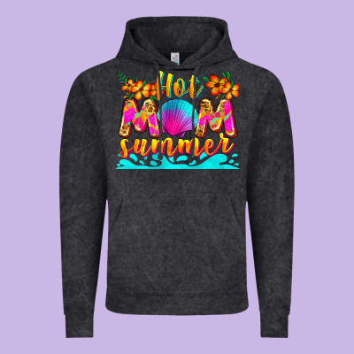 Hot Mom Summer Vintage Hoodie Designed By Zillion Design Studio