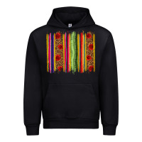 Black Mexico Serape Brushstroke Urban Hoodie - texasbilliewilder