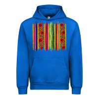 Cobalt Mexico Serape Brushstroke Urban Hoodie - texasbilliewilder