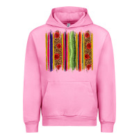 Fuchsia Pink Mexico Serape Brushstroke Urban Hoodie - texasbilliewilder