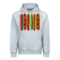 Heather Grey Mexico Serape Brushstroke Urban Hoodie - texasbilliewilder