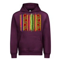 Mauve Wine Mexico Serape Brushstroke Urban Hoodie - texasbilliewilder