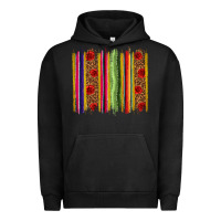 Pigment Black Mexico Serape Brushstroke Urban Hoodie - texasbilliewilder