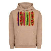 Pigment Burro Mexico Serape Brushstroke Urban Hoodie - texasbilliewilder