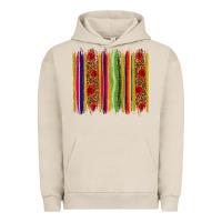 Pigment French Oak Mexico Serape Brushstroke Urban Hoodie - texasbilliewilder