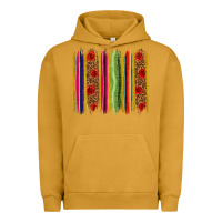 Pigment Peanut Butter Mexico Serape Brushstroke Urban Hoodie - texasbilliewilder