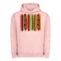 Pigment Salmon Mexico Serape Brushstroke Urban Hoodie - texasbilliewilder