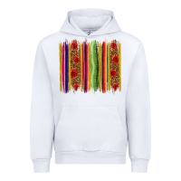 White Mexico Serape Brushstroke Urban Hoodie - texasbilliewilder