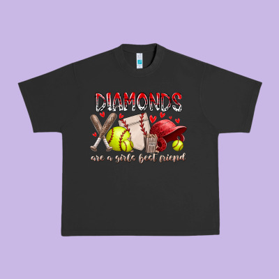 Diamonds Are A Girls Best Friends Urban Heavy Tee Designed By Racoondesign