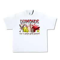 White diamonds are a girls best friends Urban Heavy Tee - RacoonDesign