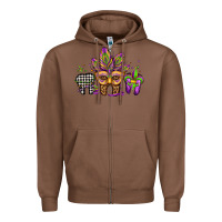Chestnut mardi gras teeth dental assistant Zipper Hoodie - Jasminsmagicworld