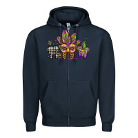 Navy mardi gras teeth dental assistant Zipper Hoodie - Jasminsmagicworld