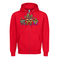 Red mardi gras teeth dental assistant Zipper Hoodie - Jasminsmagicworld