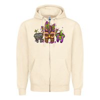 Sandshell mardi gras teeth dental assistant Zipper Hoodie - Jasminsmagicworld