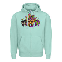 Seafoam mardi gras teeth dental assistant Zipper Hoodie - Jasminsmagicworld