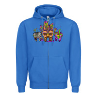 True Royal mardi gras teeth dental assistant Zipper Hoodie - Jasminsmagicworld