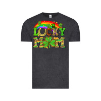 Vintage Black One lucky mom St. Patricks Day Vintage Tee - Neo Western