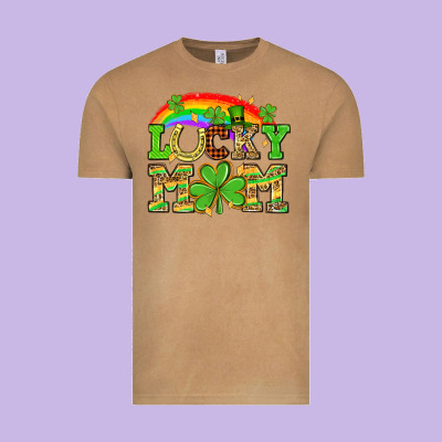 One Lucky Mom St. Patricks Day Vintage Tee Designed By Neo Western